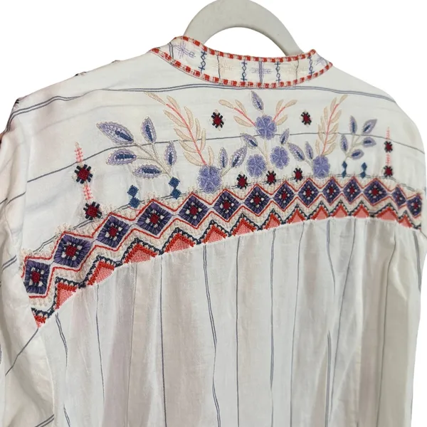 Johnny Was Workshop Vintage Style Embroidered Tunic - Image 6