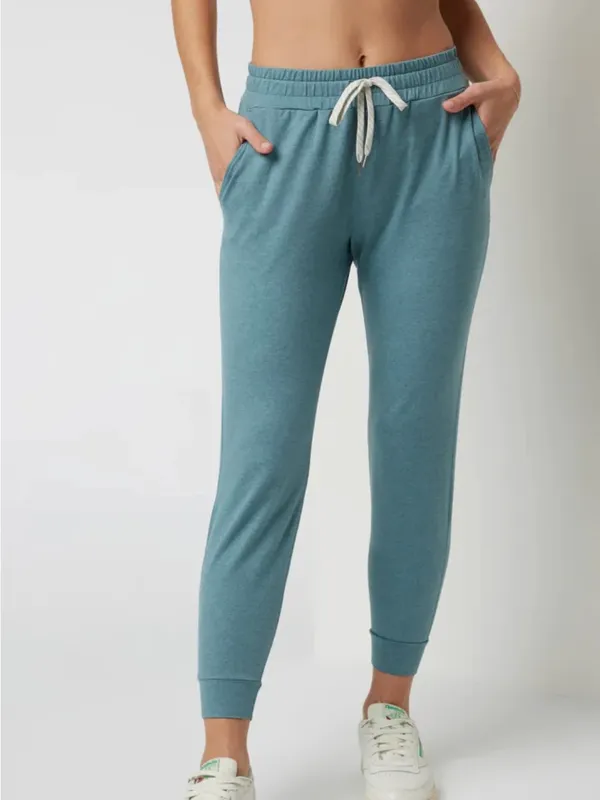 Vuori Blue Teal Performance Joggers XS Drawstring Athleisure Lounge Travel Pants - Image 2