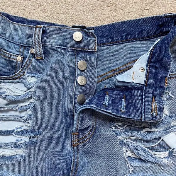 MINKPINK Distressed Denim Shorts - Image 5