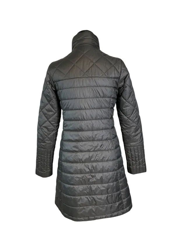Patagonia Women's Quilted Puffer Coat in Dark Gray - Image 3