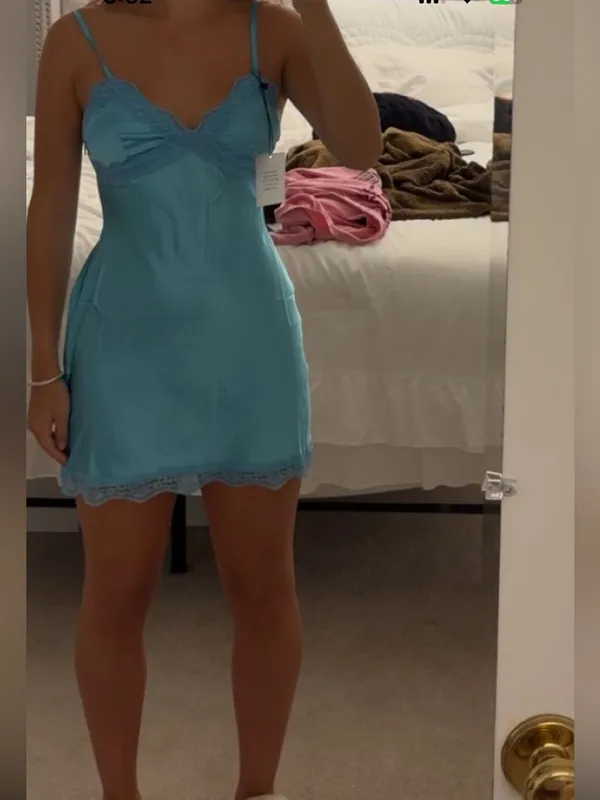 MORE TO COME Hallie Mini Slip Dress - Image 2