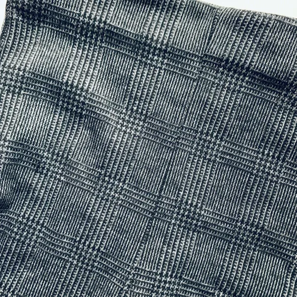 Banana Republic Factory Gray Black Plaid Skater Mini Skirt - Image 6