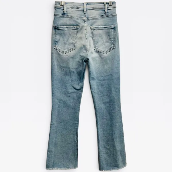 Mother The Hustler Ankle Fray Jeans Limited Edition Light Wash Size 26 High Rise - Image 3