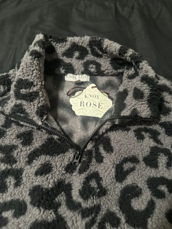 Cheetah Print Faux Fur Sweater - Image 7