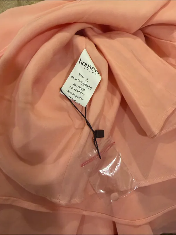 HOUSE OF CB Solada Floral Halter Midi Sundress Small A/C, PEACH PEARL - Image 10