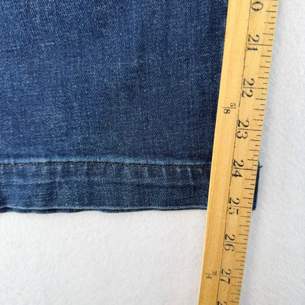 Banana Republic High Rise Wide Leg Crop Denim Jeans Dark Wash Plus Size 35 NWT - Image 12