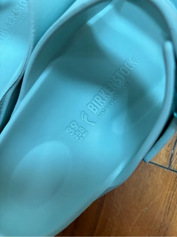 Birkenstock Women's Arizona Stealth Buckle EVA Sandals in Surf Green 39 - Image 12