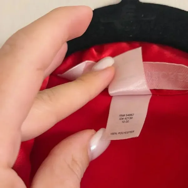 ✨Victoria's Secret Y2K Satin Pajama Red Sz Large Set✨ - Image 8