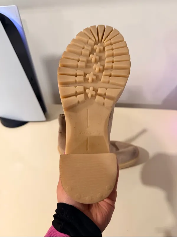 Dolce Vita Taupe Suede Platform Chelsea Heeled Boot - Image 8