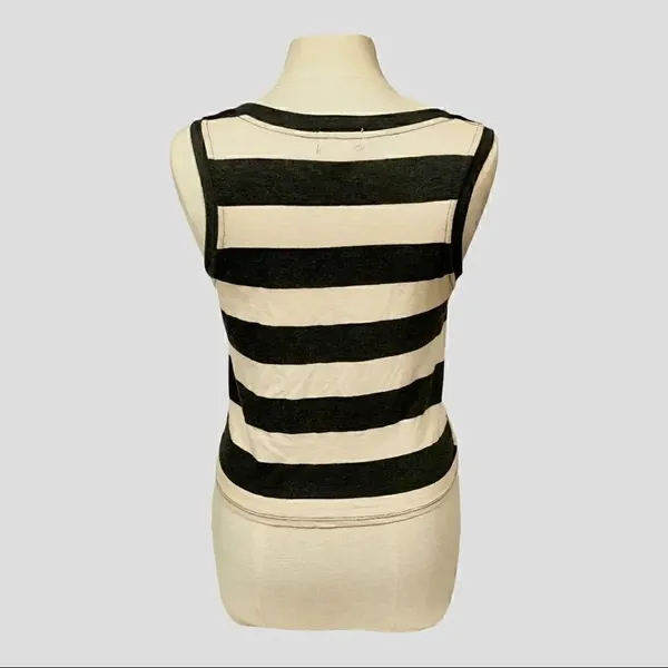 Socialite Stripe Front Tie Tank Top - Image 2