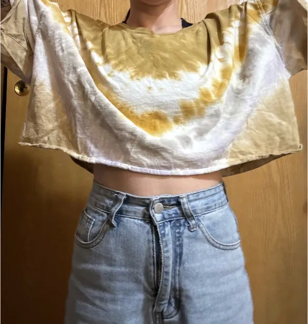 Target Tie-Dye Cropped Tee Shirt - Image 2