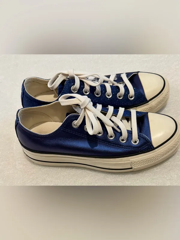 Converse White Canvas Low-Top Sneakers - Image 8