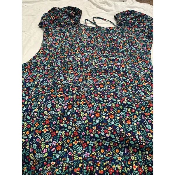 Berrylush Floral Puff Sleeve Mini Dress | Women’s 3XL - Image 5