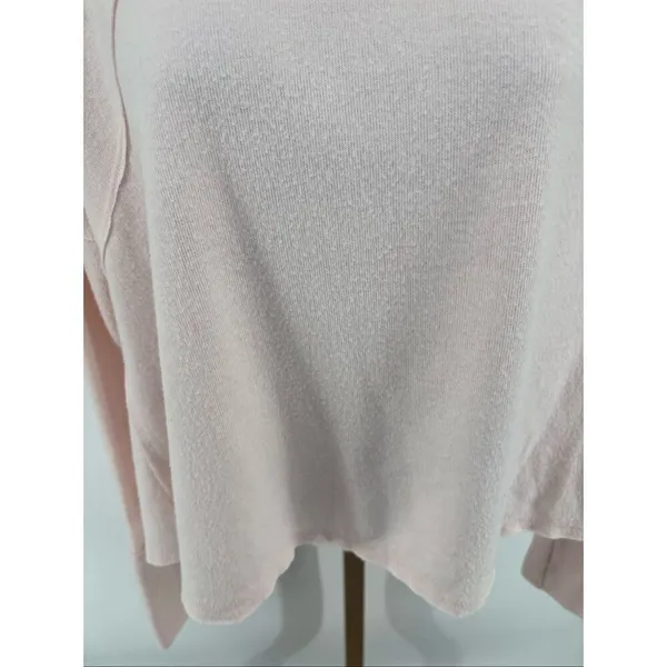 Free People Cozy Time Funnel Slouchy Top Baby Pink Barbie We The Free Size XS - Image 8