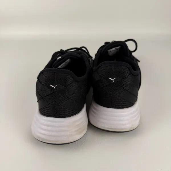 Puma Black Athletic Shoes with White Soles - Image 3