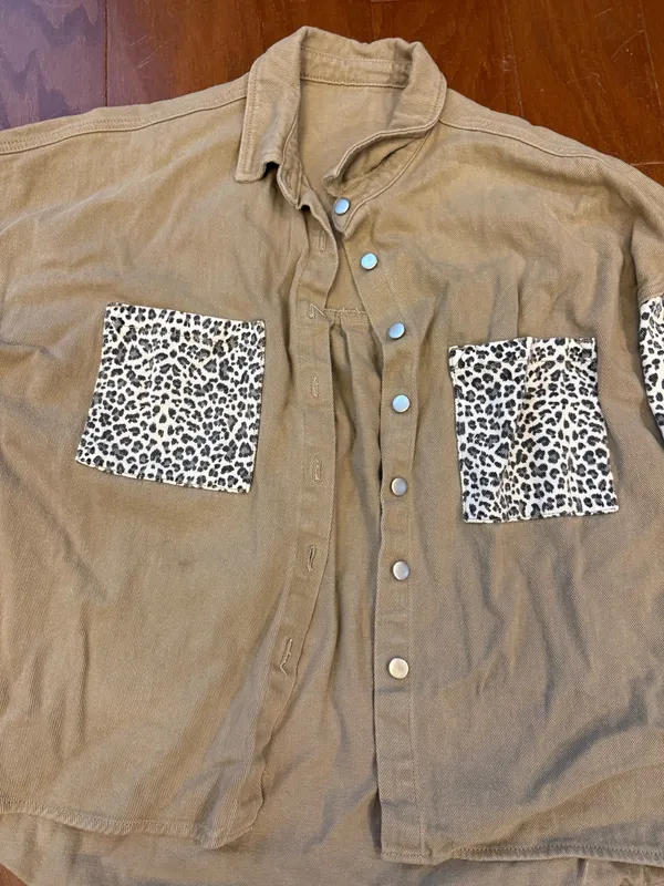 Fashion Jacket Brown Size L - Image 3