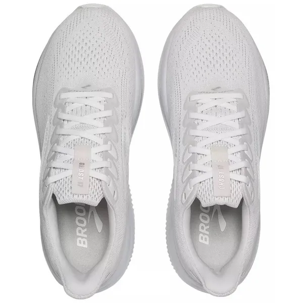 Brooks Women's Ghost 17 Running Shoes White White Grey Size 6 NWB No Lid - Image 2