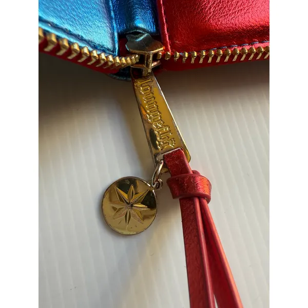 Loungefly x Marvel Purse Wallet Captain Marvel Metallic Logo Zip Around - Image 11