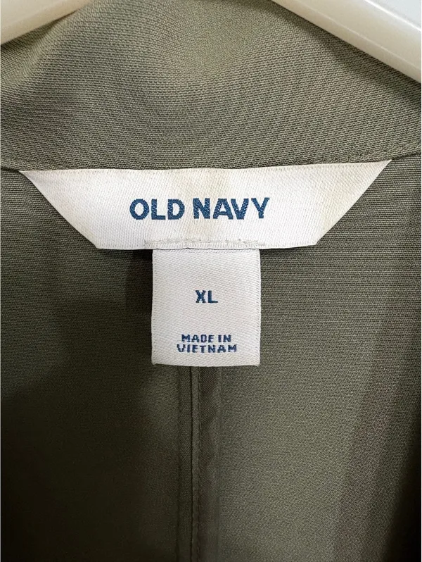 Old Navy XL Olive Green Stretch Blazer Jacket Women’s - Image 6