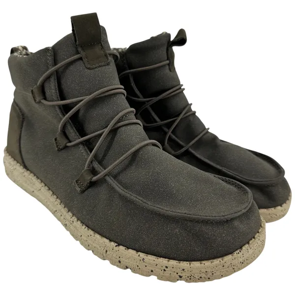 Hey Dude Lea Shoes High Top Pull On Drawcord Laces Lightweight Coffee 10 - Image 2