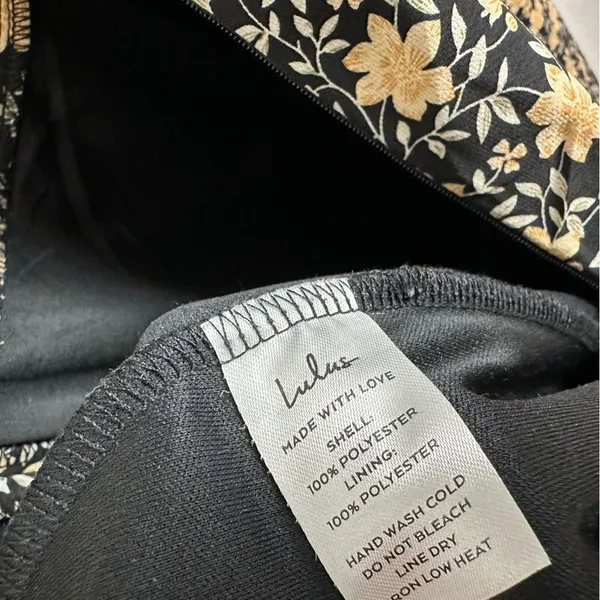 Lulus The Way to Love Dark Floral Print Ruffled Maxi Dress Sz XL Romantic Event - Image 15