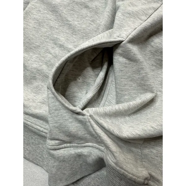 Lululemon Gray Scuba Crewneck Sweatshirt Size 16 - Image 4