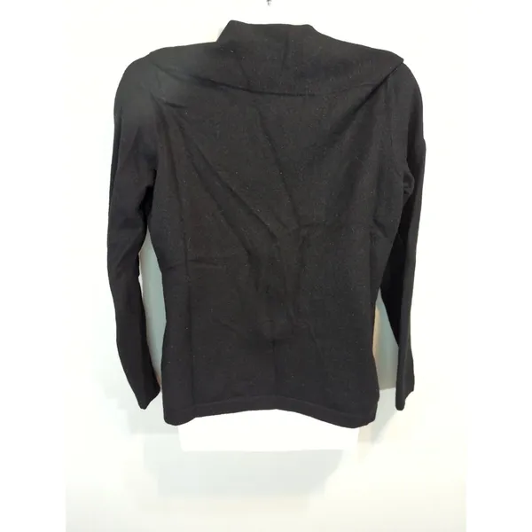 Banana Republic Black Extra Fine Wool Blend Pullover Sweater Womens‎ L CabinCore - Image 4