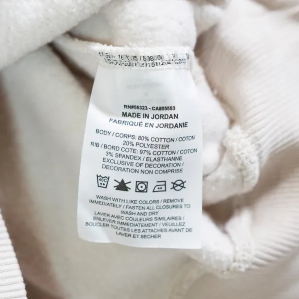 Nike Women's Cotton Fleece Lined Quarter Zip Pullover Sweater Neutral Ivory M - Image 3