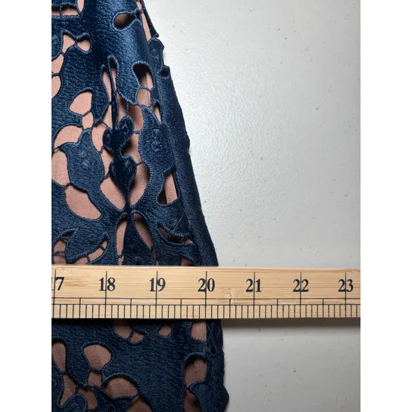 Alexia Admor NWT Navy Lace Off Shoulder Dress 10 Bell Sleeve Cocktail - Image 9