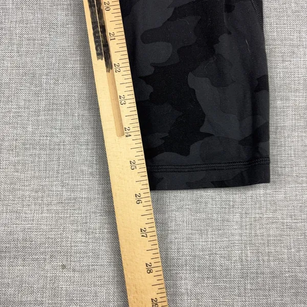 Lululemon Leggings Womens 8 Black Camo High Rise Ankle Pockets Yoga Gym Workout - Image 2