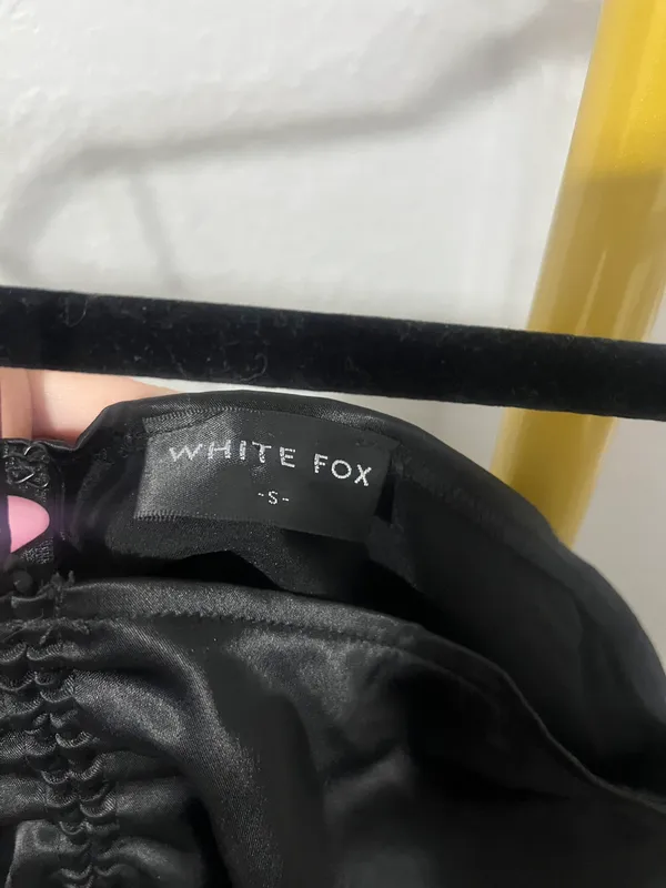 White Fox Midnight Glow Mini Dress In Black - Image 3