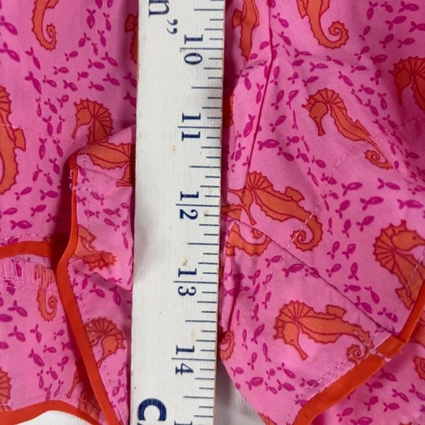 Roller Rabbit for Target Pink Seahorse Pajama Shorts Scalloped Hem Womens Medium - Image 4