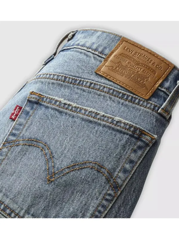 Levi's 30x28 Premium Wedgie Straight Ankle Women's Jeans Invest Access Med Wash - Image 6