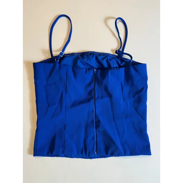 Peppermayo Hey Dream Girl Cobalt Blue Bustier Corset Top Size 0-XXS - Image 3