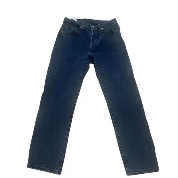Levi's 501 Women's Jeans Size 25 Dark Blue Straight Fit Standard Denim - Image 5