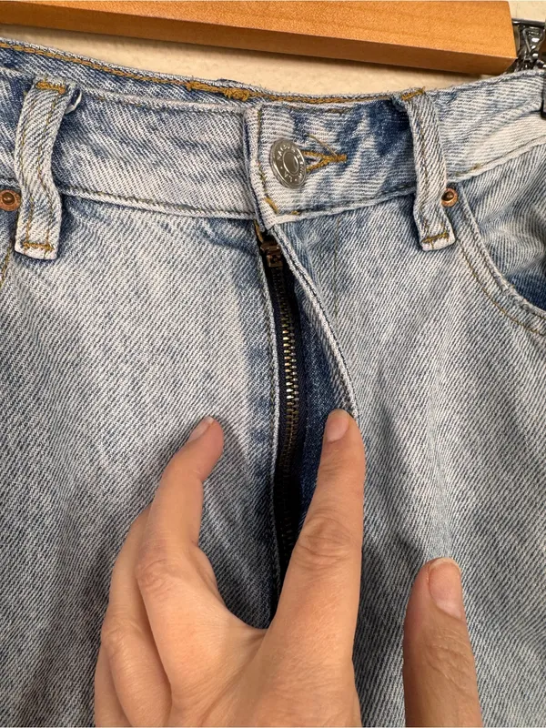 Pacsun Blue 90s Boyfriend Heavily Distressed Jeans Womens 27 Casual Denim - Image 10