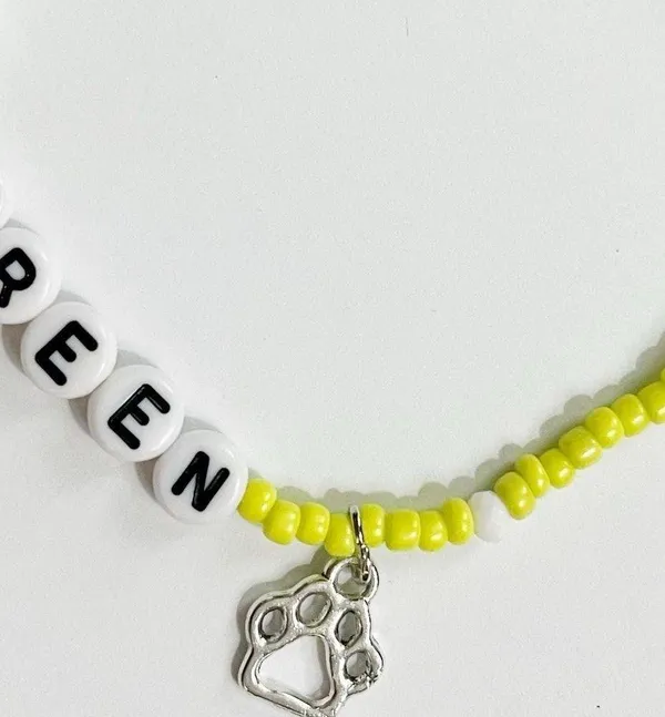 Tour Friendship Bracelet Key Lime Green Folklore - Image 2