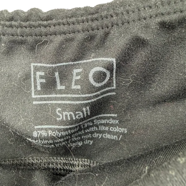 Fleo Size Small Black Booty Shorts Athletic Athleisure Exercise Workout Crossfit - Image 3
