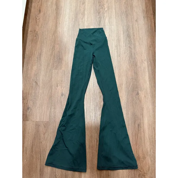 OFFLINE by Aerie Real Me Flare Leggings Forest Green High Rise XS 32 Inseam 433 - Image 2