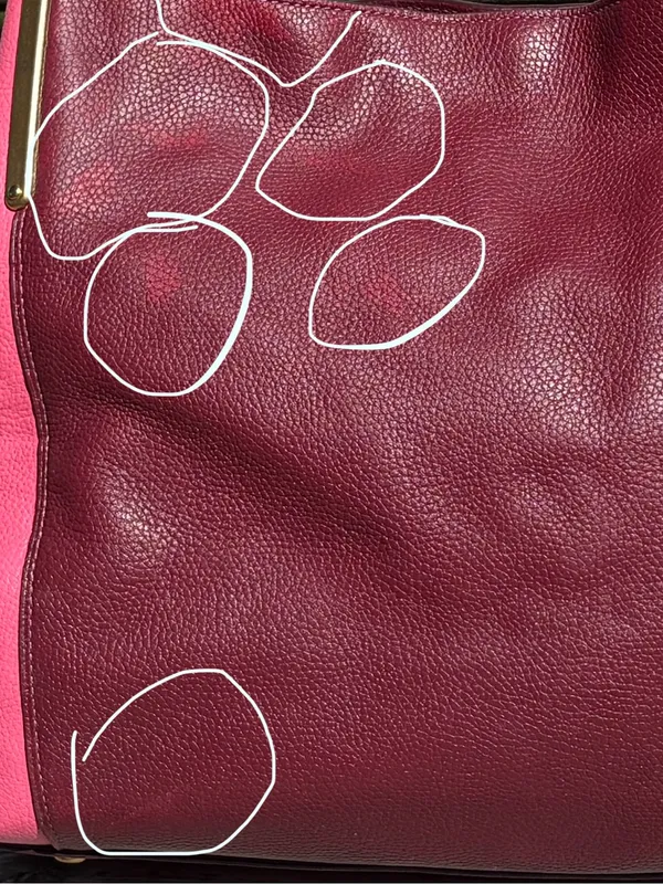 Coach 1016 Dalton 31 Wine Multi Colorblock Pebble Leather Shoulder Bag - Image 16