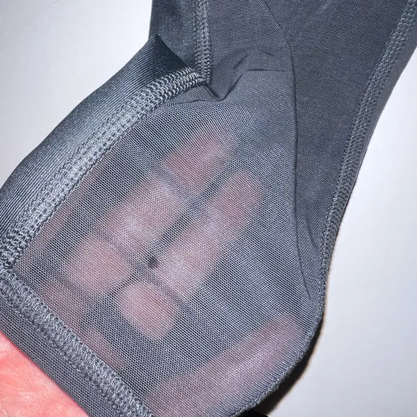 Alo Leggings Pants Womens Xtra Small XS Gray Pull On Skinny RN# 87370 Mesh - Image 5