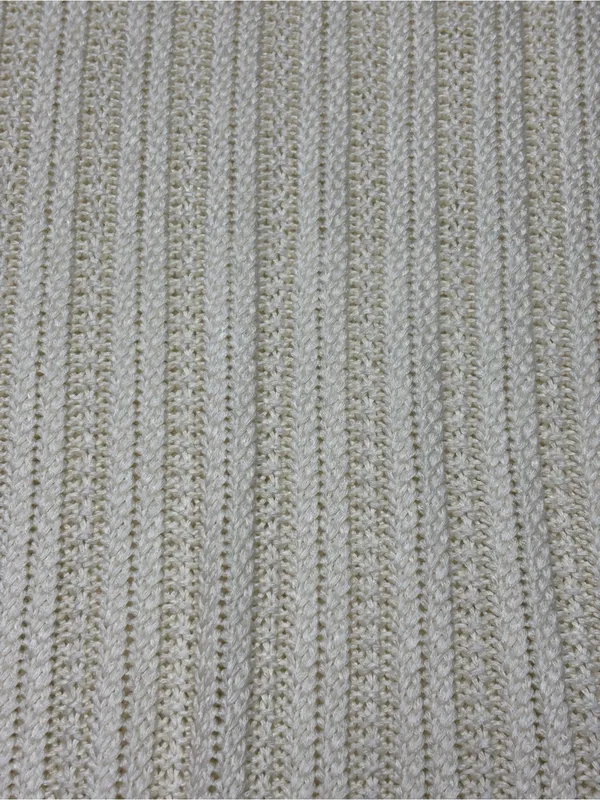 Marled Reunited Clothing Cream Ribbed Knit Tank Top - Size L Minimalist Basic - Image 9
