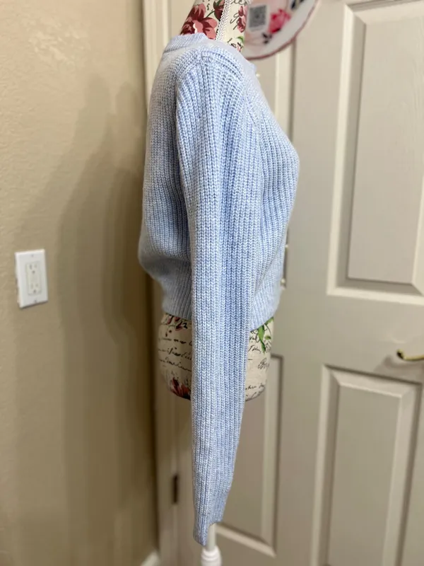 Jessica Simpson light blue cardigan sweater - Image 3