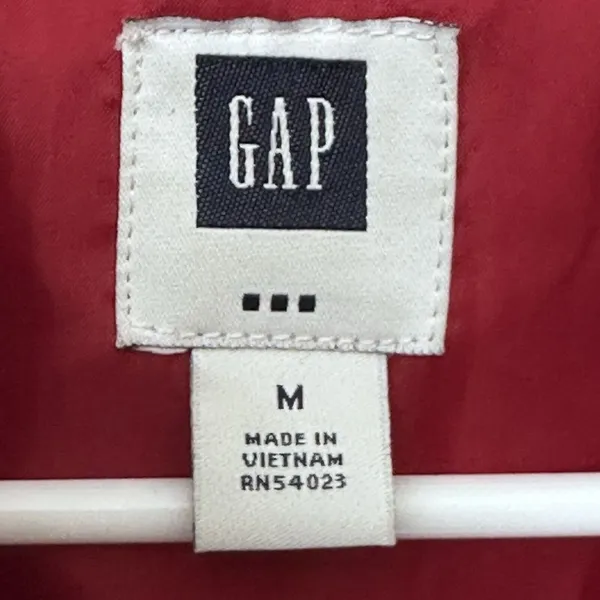 GAP Red Down Puffer Vest‎ Women's Size Medium VINTAGE Y2K - Image 10
