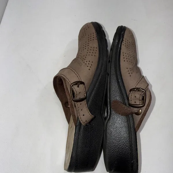 Fly Flot Anatomic‎ Wedge Shoes, Women 8-8.5, Leather, Slip-on Or Heel Strap - Image 8
