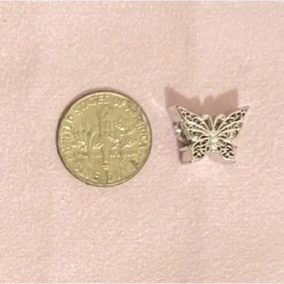 .925 Elegant Silver Butterfly Charm - Image 2