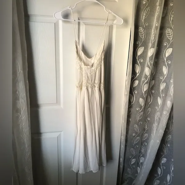 Zara Elegant Lace Trim midi Dress women size S - Image 7