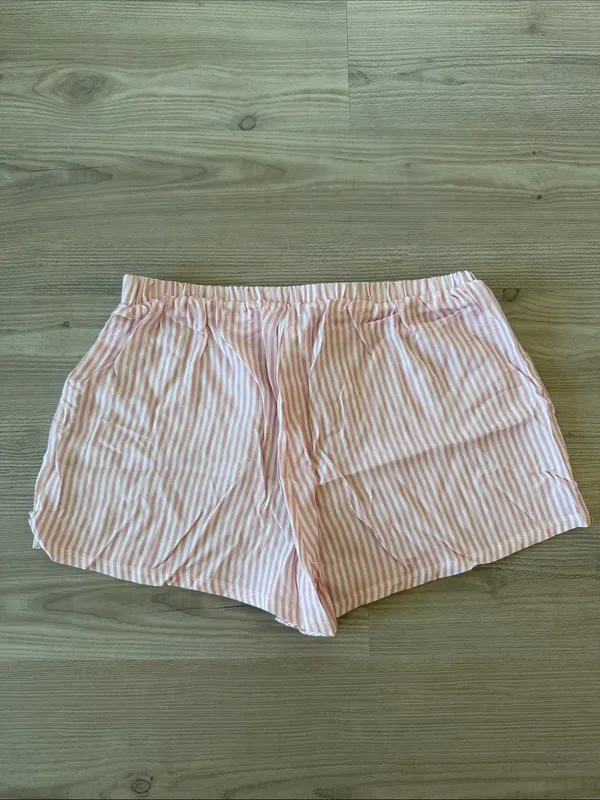 Toasted Coconut Women’s Boxer Shorts Pink Stripe - Image 4