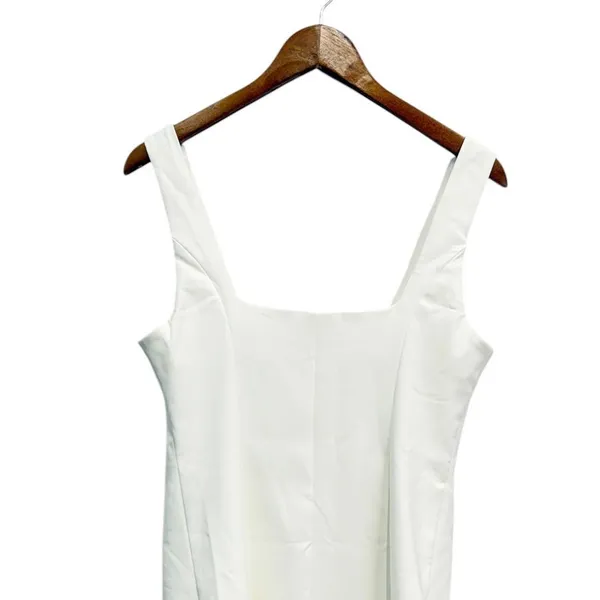 Showpo. Kenna Square Neck Button Down Mini Dress in Ivory size 6 NWT - Image 5