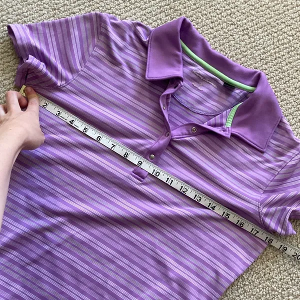 Tommy Armour Dri-Logic Golf Polo Shirt Top Women’s Size Small Striped Purple - Image 4